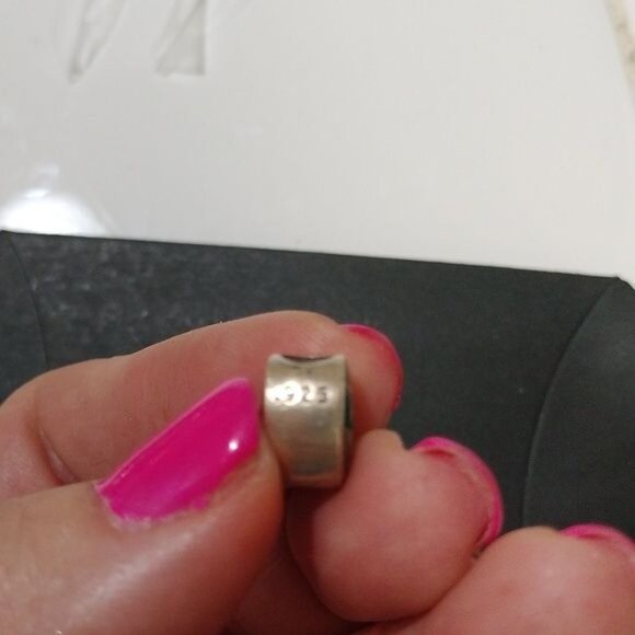 CBCO Delta Zeta DZ Sorority Sterling Silver Charm Bead 925 - Picture 3 of 4